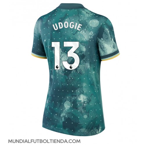 Camiseta Tottenham Hotspur Destiny Udogie #13 Tercera Equipación Replica 2024-25 para mujer mangas cortas